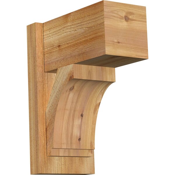 Ekena Millwork Imperial Block Rough Sawn Outlooker, Western Red Cedar, 8"W x 14"D x 18"H OUT08X14X18IMP05RWR - main